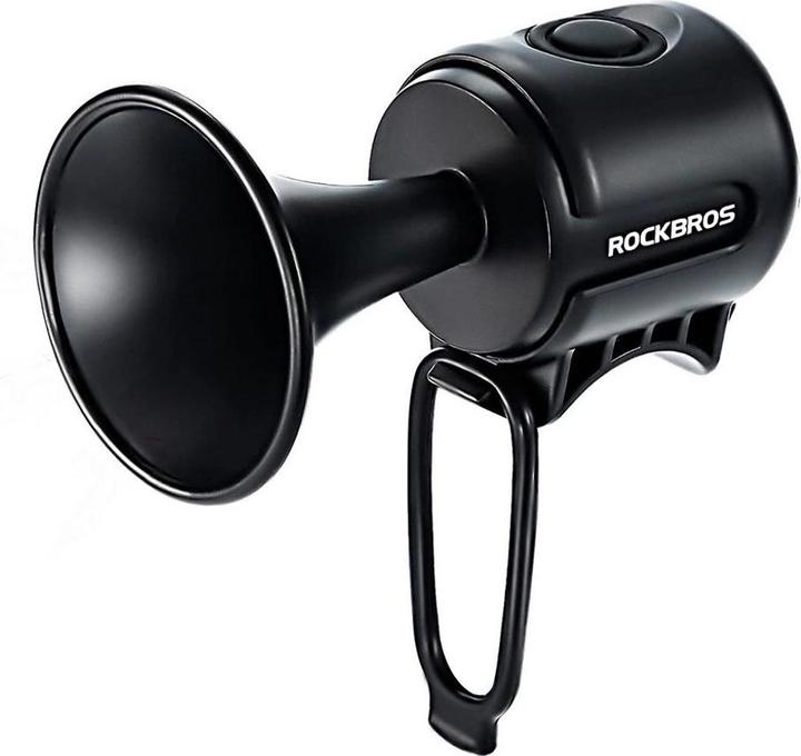Rockbros 34210002001 electronic bicycle bell - black