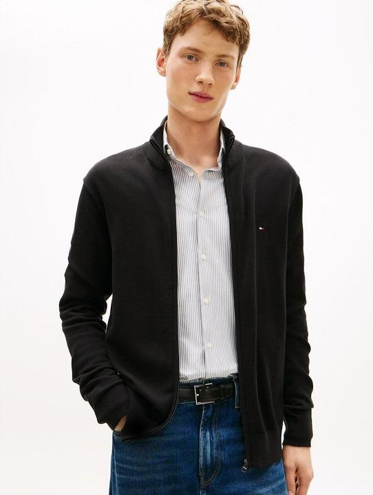 Image du produit Tommy Hilfiger Pull en Coton Essentiel à Fermeture Éclair Col Montant (M)