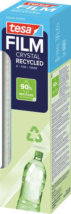 Produktbild tesa tesafilm® ECO & CRYSTAL Klebeband 8 Rollen je 10m:19mm (19 mm)