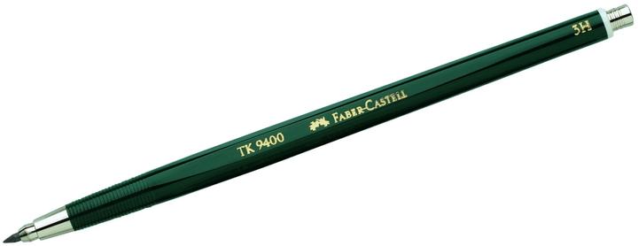 Immagine prodotto Faber-Castell Castell 139413 - Matita a scatto TK 9400, spessore mina: 2 mm, durezza: 3H, colore fusto: verde (2 mm, 3H, 1 x)