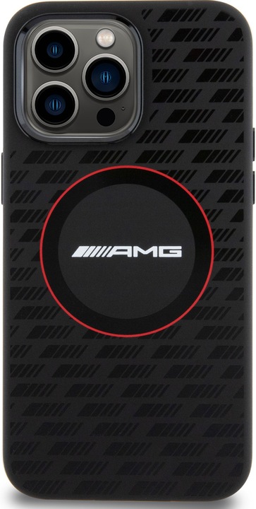 Produktbild Mercedes AMG AMHMP15X23SMRK iPhone 15 Pro Max 6.7" czarny/black hardcase Silicone Carbon Pattern MagSafe (Apple iPhone 15 Pro Max)