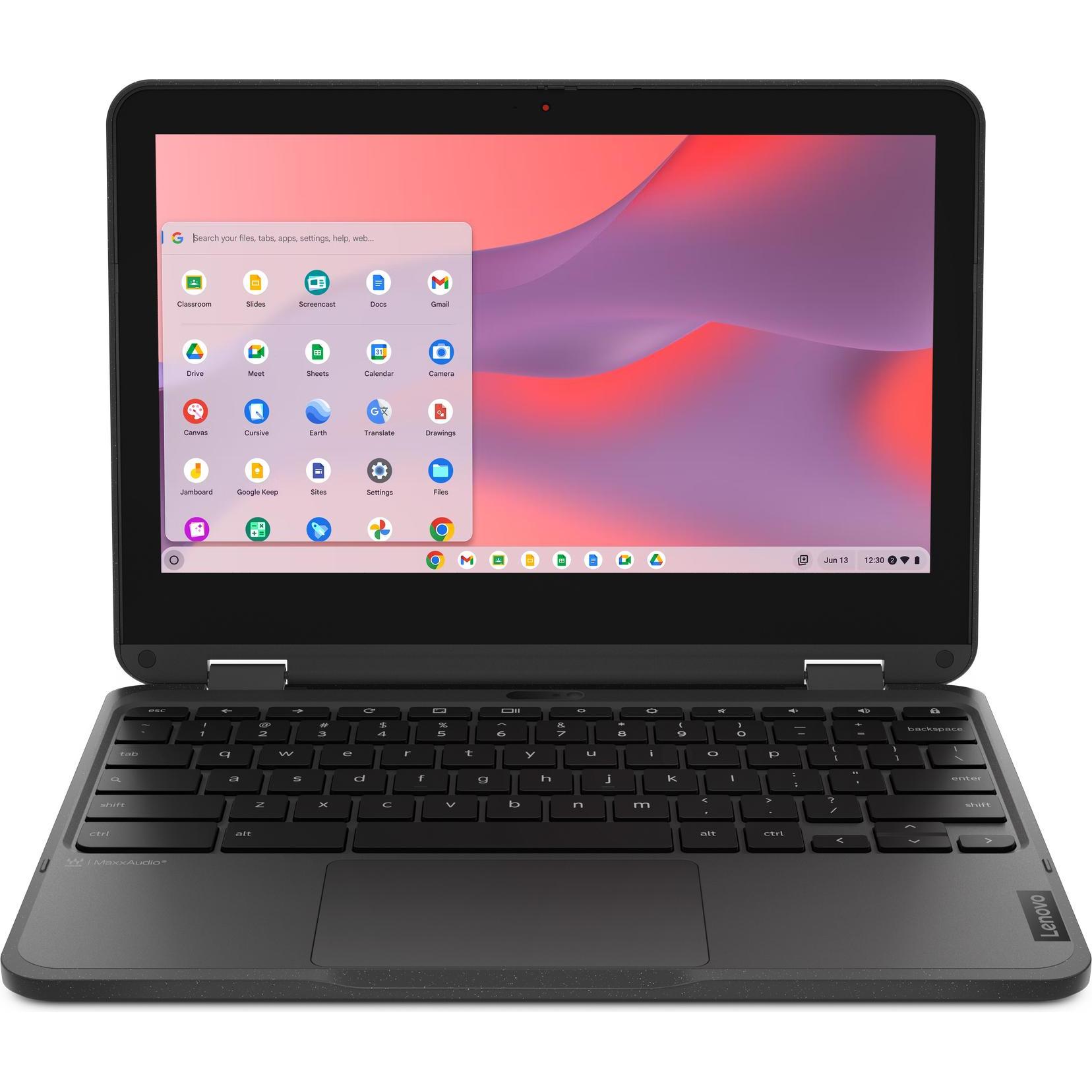 Lenovo 500e Chromebook Gen 4s (11.60", 8 GB, Englisch International), Notebook, Grau