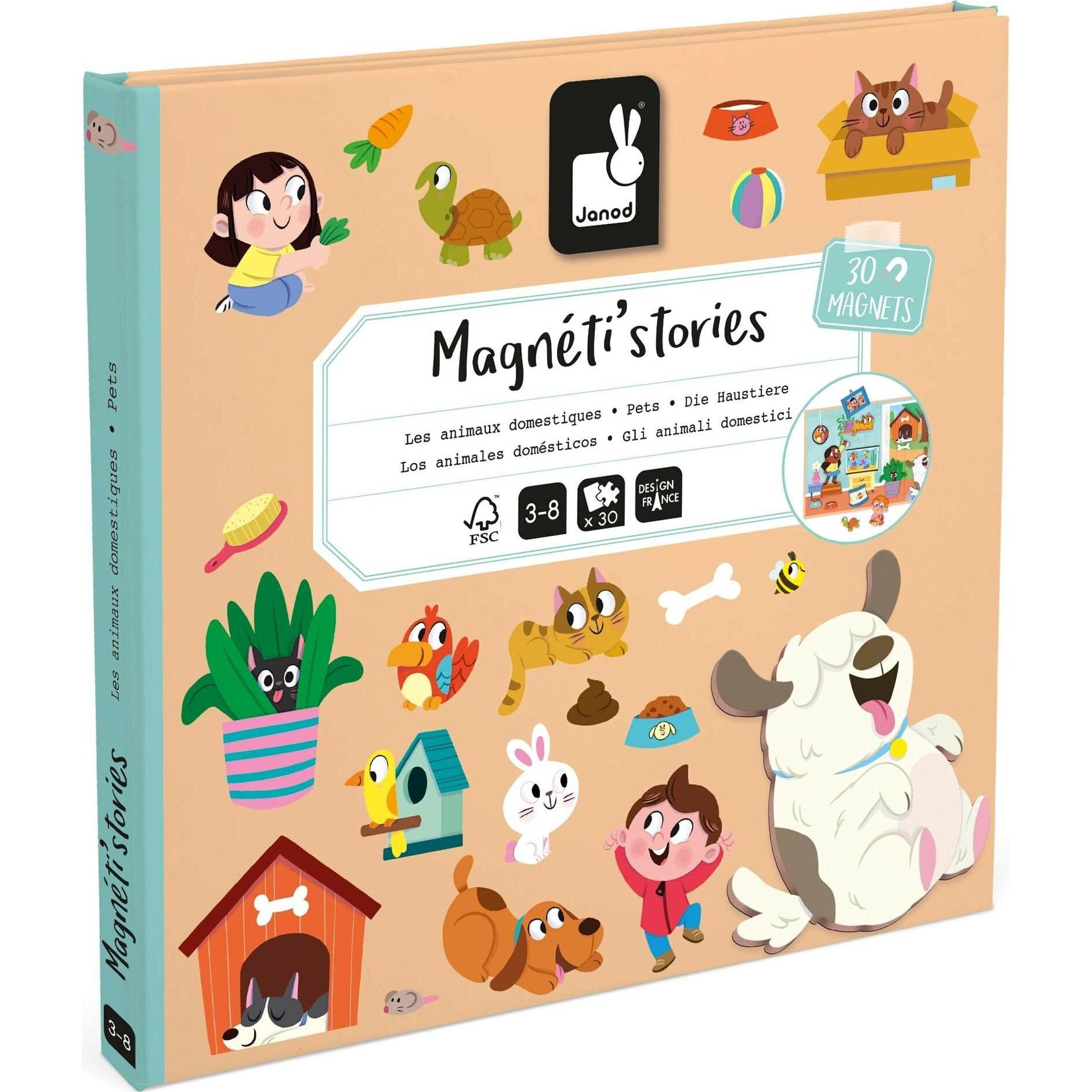Janod Magnetistories Haustiere (Deutsch)