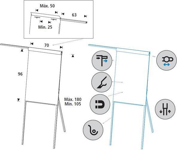 Produktbild Rocada Fixer Flipchart (96 x 70 cm)
