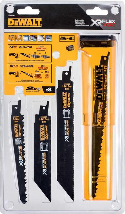 Immagine prodotto DeWalt Set di lame per seghe a sciabola 8 pezzi.