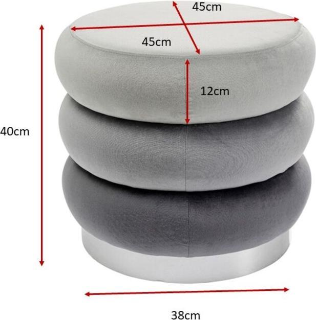 Image du produit Kare Design Stool Sandwich Grey