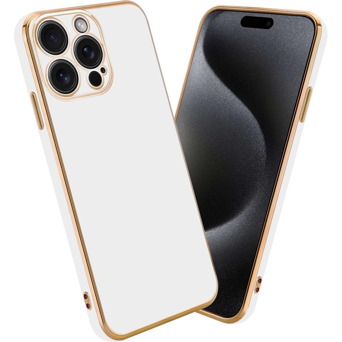 Thumbnail - Cadorabo Hülle für Apple iPhone 15 PRO TPU mit Kameraschutz (Apple iPhone 15 Pro), Smartphone Hülle, Weiss