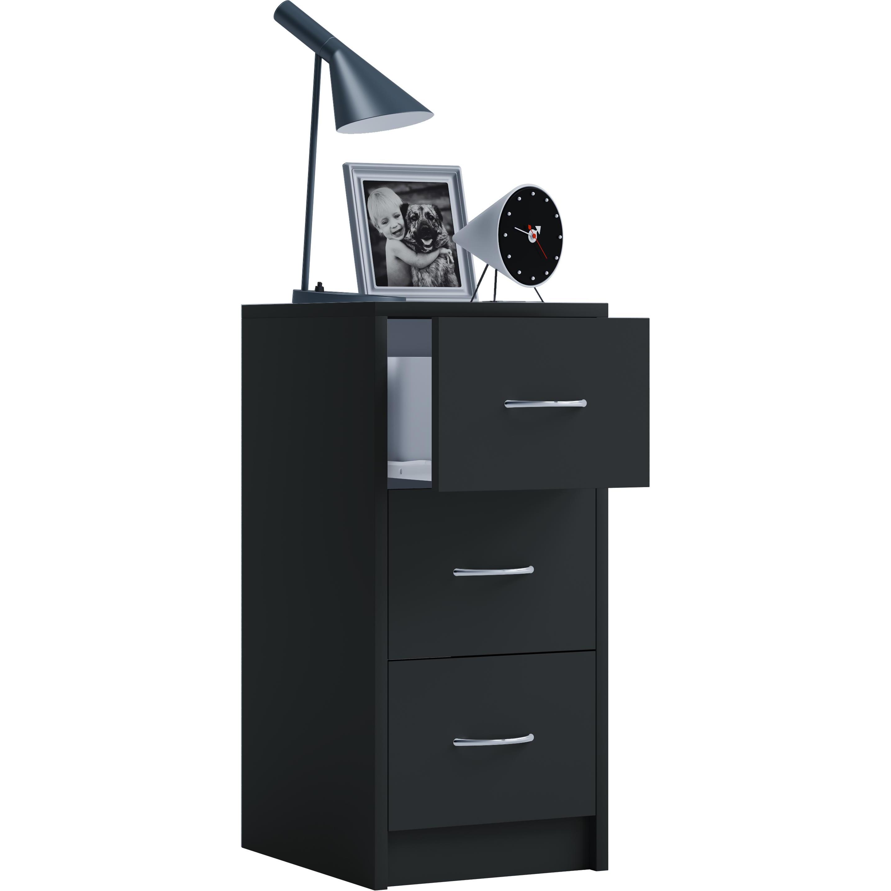 Thumbnail - VCM, Nachttisch, Holz Nachtschrank Boxal Maxi mit Schublade (30 x 35 x 65 cm)