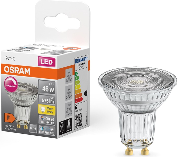 Produktbild Osram Reflektor (GU10, 6 W, 575 lm, 1 x, F)