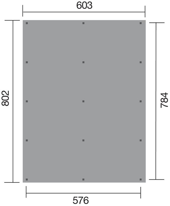 Produktbild Weka Holzbau Flachdach-Doppelcarport 618 Gr.3 ohne Dacheindeckung