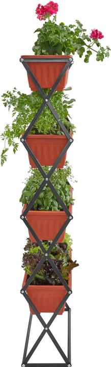 Image du produit tectake Jardinière verticale avec 4 bacs à fleurs