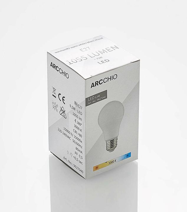 Produktbild Arcchio LED-Lampe E27 A60 9,5W 3.000K opal (E27, 1055 lm)