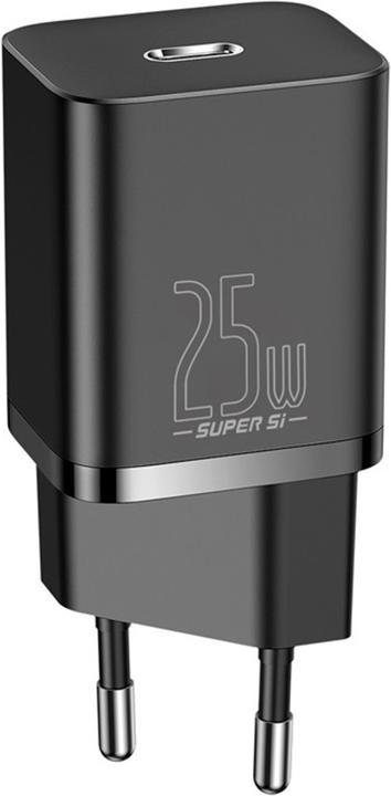 Baseus Super Si Quick Charger 1C 25W EU Black (25 W, 1 portion)