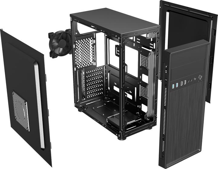Immagine prodotto Gembird Custodia per computer da ufficio Fornax 160 (mATX, Mini-ITX, ATX, uATX)