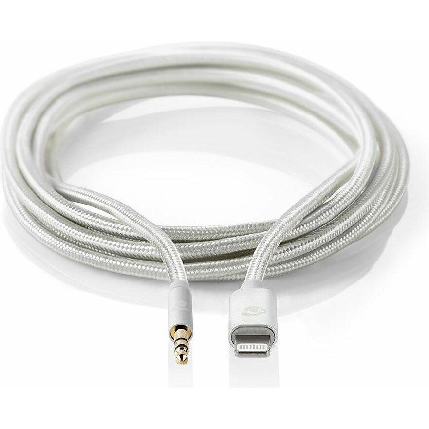 Nedis Klinke 3.5mm -> Apple Lightning Apple zertifiziert (1 m, Lightning), Audio Kabel