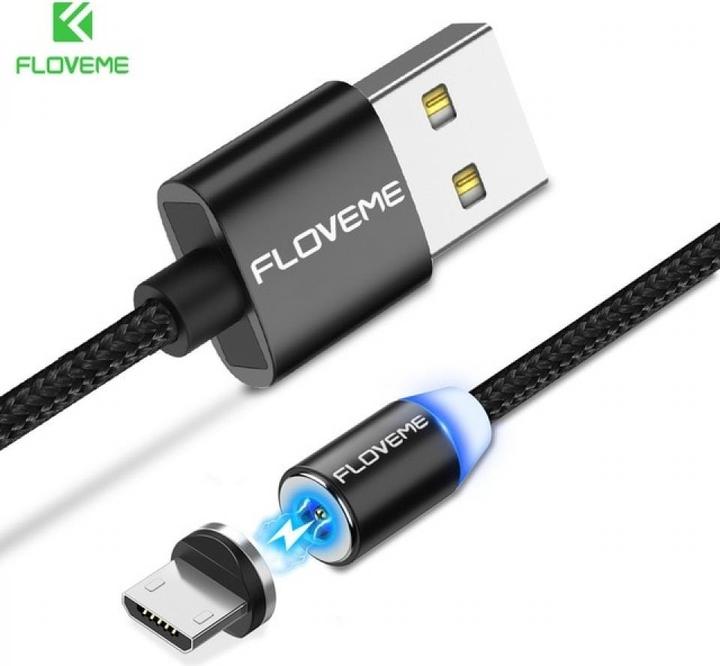 Produktbild Floveme Insnap MicroUSB Ladekabel mit magnetischem Stecker (USB 1.0)