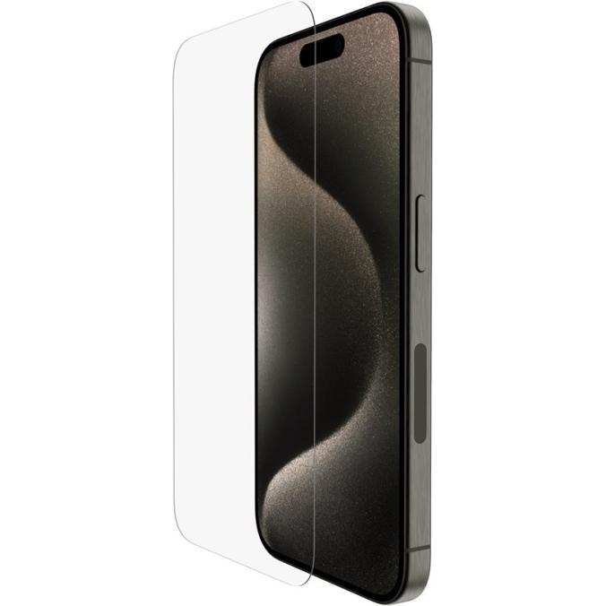 Belkin ScreenForce Pro UltraGlass2 ant (1 Stück, Apple iPhone 15 Pro), Smartphone Schutzfolie, Transparent