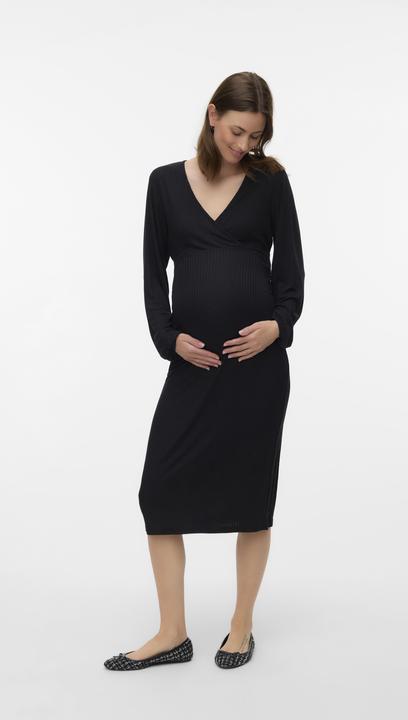 Produktbild Mamalicious Normal geschnitten V-Ausschnitt Midikleid Kleid