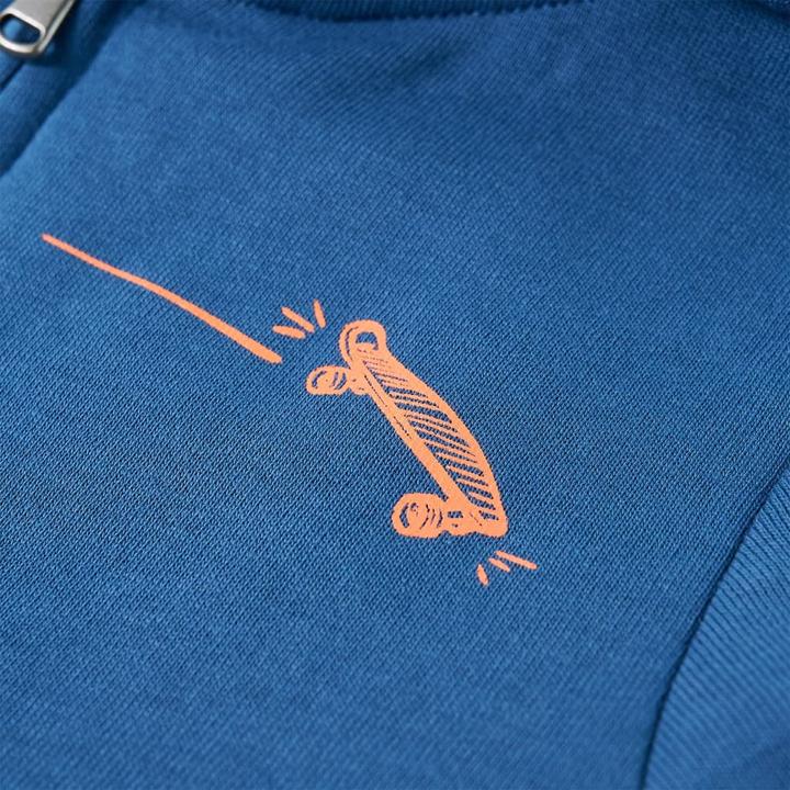 Actual product image VidaXL Children's hooded jumper blue 92,Material: 80 % cotton. 20 (92)