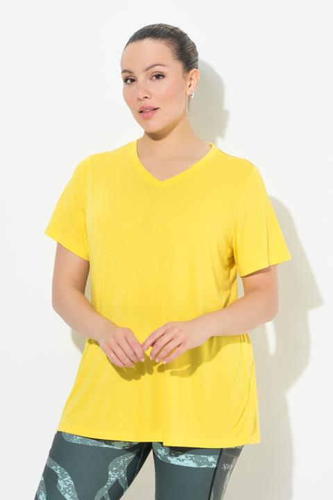 Produktbild Ulla Popken Funktionsshirt, antibakteriell, V-Ausschnitt, Halbarm (46, 48)