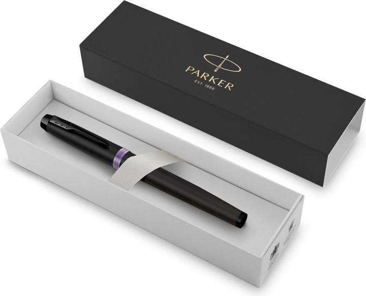 Produktbild Parker Pen Füller IM Vibrant Rings Pruple PVD M (Blau, Schwarz, 1x)