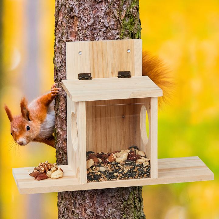 Produktbild Relaxdays Eichhörnchenfutterhaus