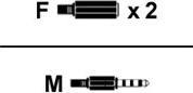 Produktbild Digitus Headset Adapter Kabel TRRS (Headset-Adapter)