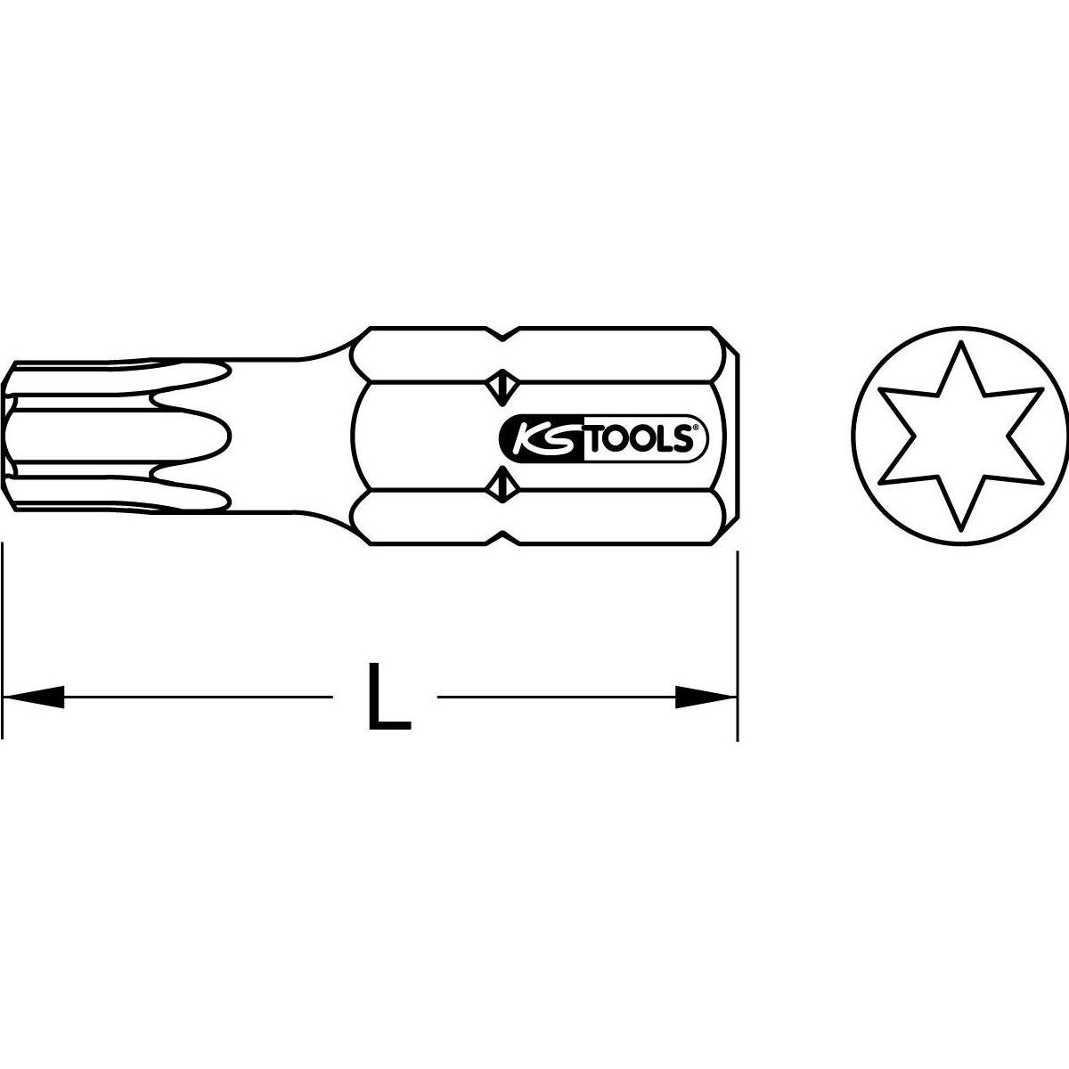Thumbnail - KS Tools, Bits, 911.3691 (T30)