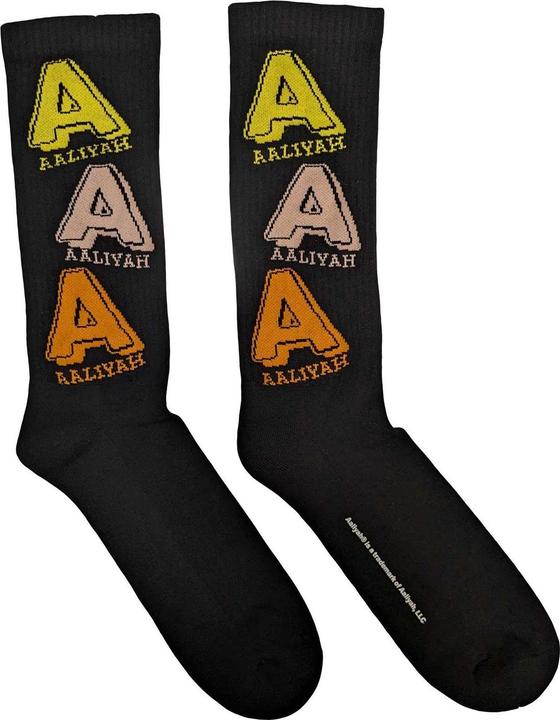Produktbild Aaliyah Erwachsene Tricolor Logo Socken (40.5 - 45.5)