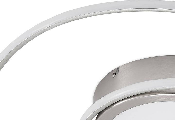 Actual product image Lindby Bovia LED ceiling lamp, CCT, dimmable, nickel (3900 lm)