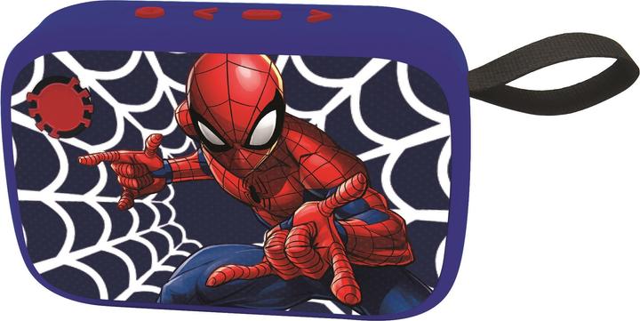Lexibook Altoparlante radio portatile Bluetooth Spider-Man con finitura in tessuto