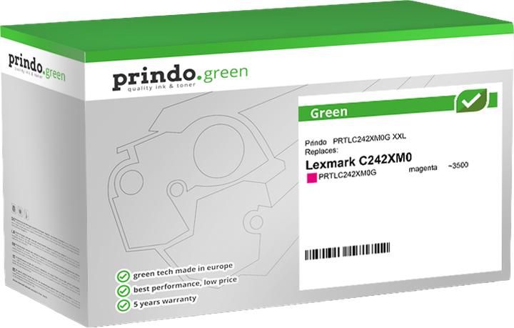 Prindo PRTLC242XM0G Magenta Toner Green - Tonereinheit (M)