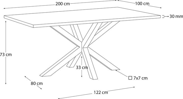 Actual product image Kave Home Arya (100 x 200 cm)