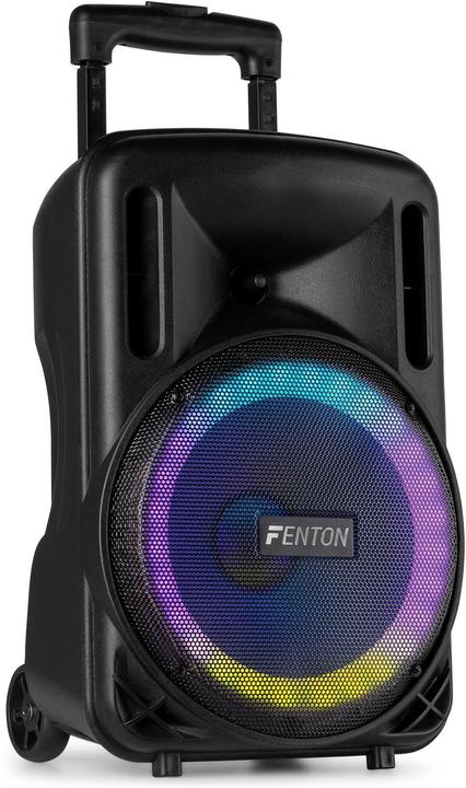 Immagine prodotto Fenton Speaker Bluetooth - FT10LED MK2 karaoke box met LEDâ€™s, accu en microfoon - Voor (Attivo)