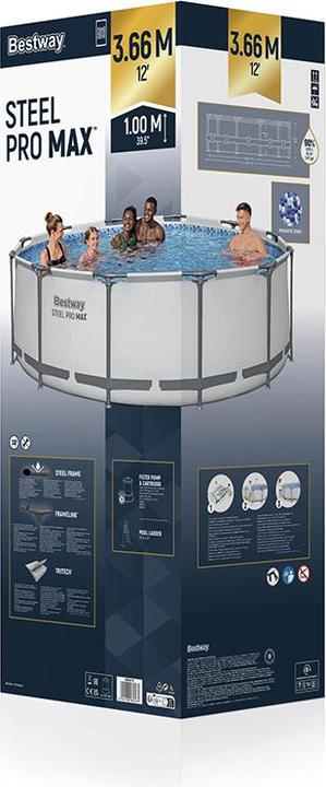 Actual product image Bestway Steel Pro Max Pool 366x100cm (Ø 366 x 100 cm)