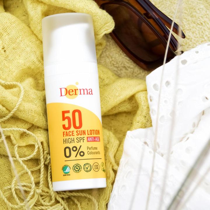 Produktbild Deroma Face Sun Lotion SPF 50 50 ml (Sonnencreme Gesicht, SPF 50, 50 ml)