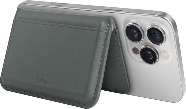 Productafbeelding Uniq Lyden DS RFID Magnetic Wallet with Phone Stand - Green