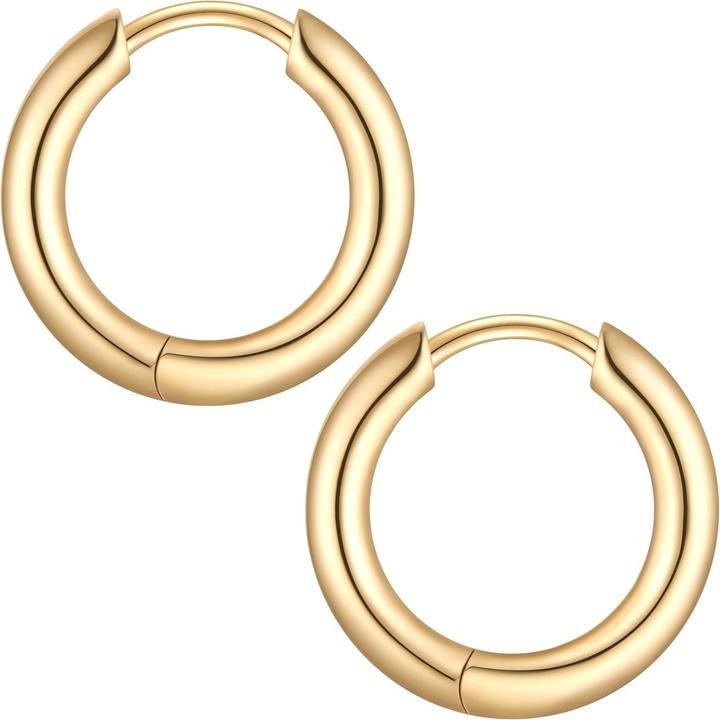 Immagine prodotto Glanzstücke München Creolen Sterling Silber gelbgold - 38230 (Argento 100%)