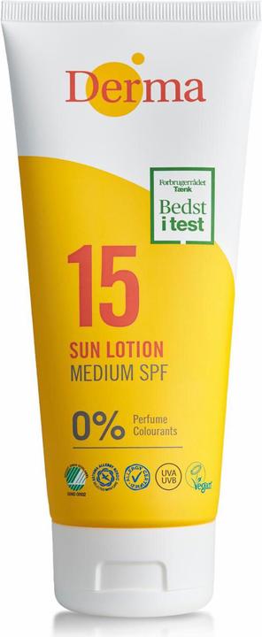 Produktbild Deroma Sun Lotion SPF 15 200 ml (Sonnencreme Gesicht, SPF 15, 200 ml)