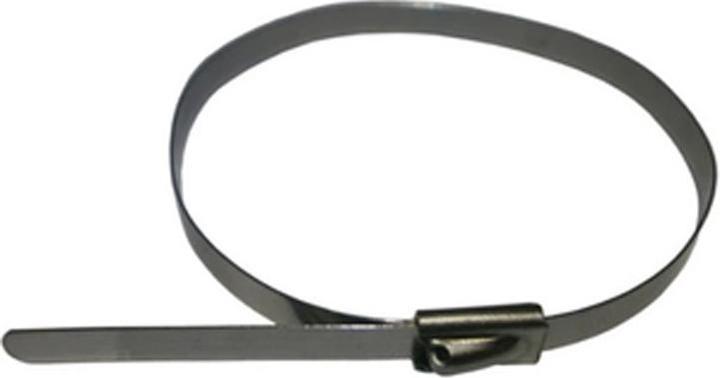 Produktbild Dedra Edelstahlbefestigungen, Gr.304, mit Polyesterharz überzogen, Grösse 4,6 *290, 20 Stück (Metallkabelbinder, 290 mm, 20 Stk.)