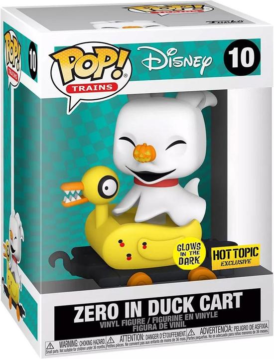 Image du produit Proxy Funko POP - The Night Before Christmas - Zero In Duck Cart (Glow in dark) (57725)