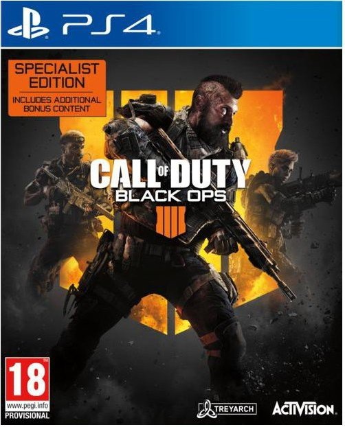 Actual product image Activision Call of Duty: Black Ops 4 (Specialist Edition) (import) (PS4, EN)