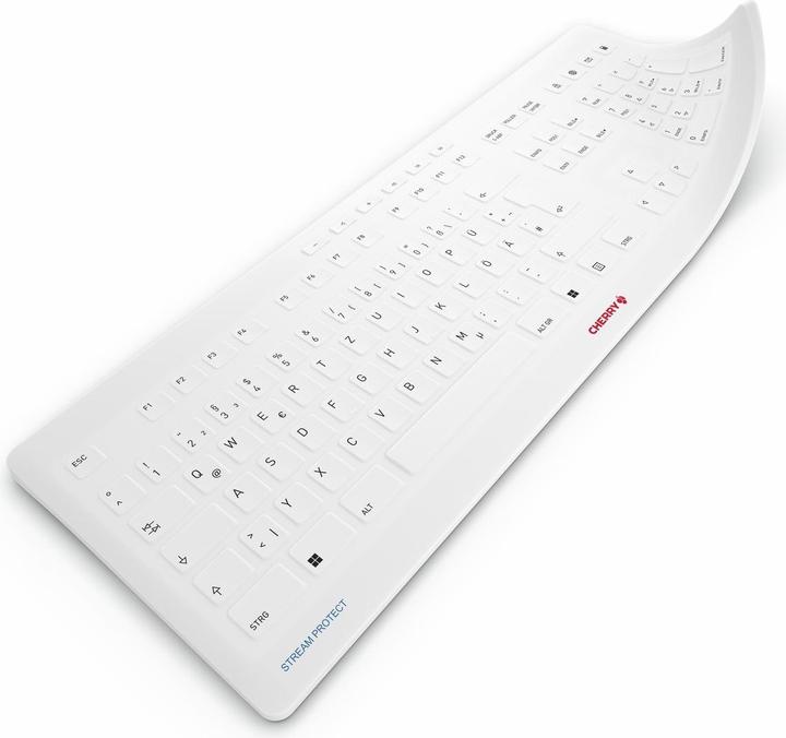 Actual product image CHERRY TAS STREAM PROTECT MEMBRANE DE-Layout white (DE, Wireless)
