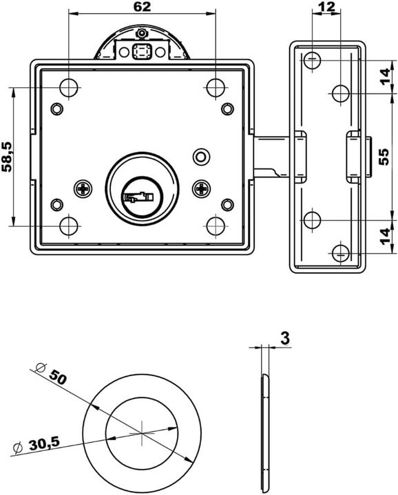 Actual product image Lince High Security Alarm with Intrusion Detection and Mechanical Protection