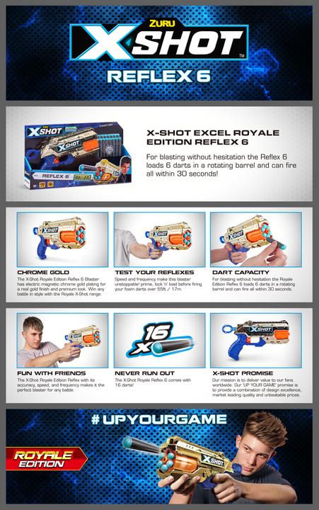 Actual product image Xshot X-SHOT - Gold Reflex 6 (36475)