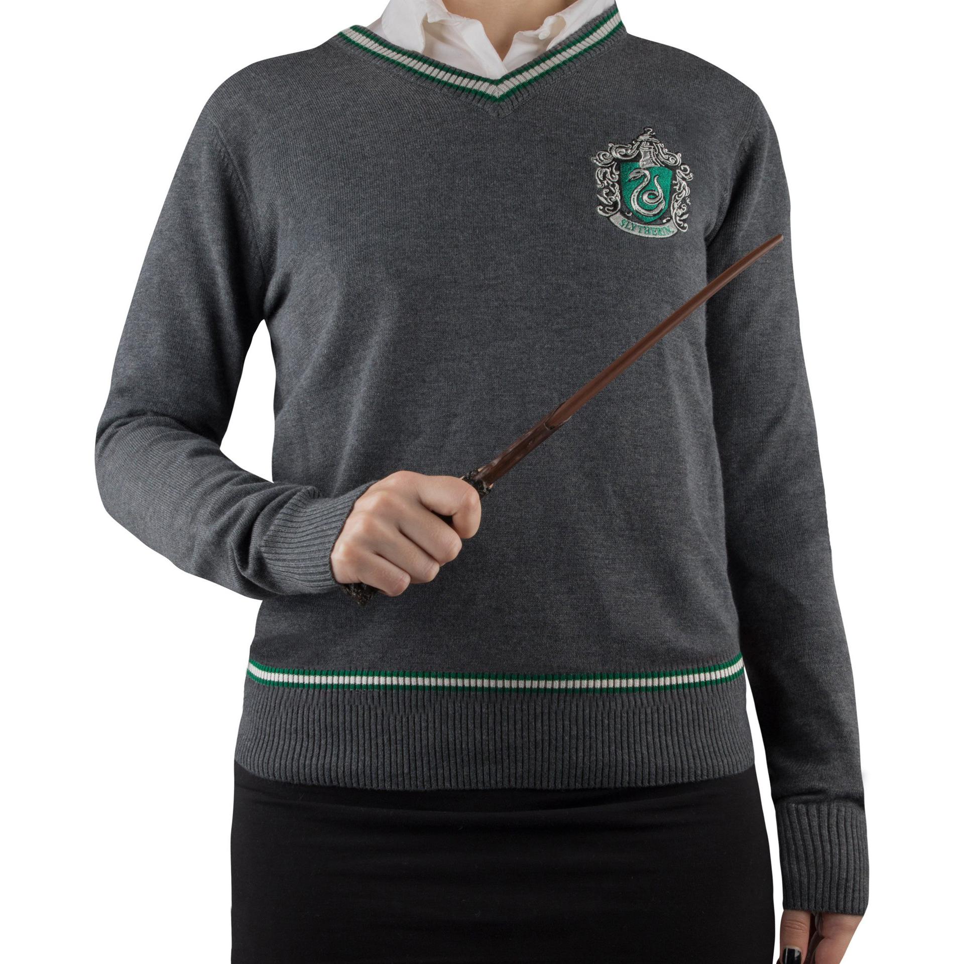 Thumbnail - Cinereplicas, Unisex, Pullover, Harry Potter - Slytherin - Grey Knitted Sweater - Small, Grau, (S)