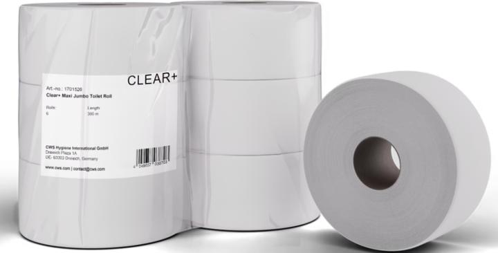 Clear+ by CWS Papier toilette Maxi Rouleaux Jumbo (6 pcs)