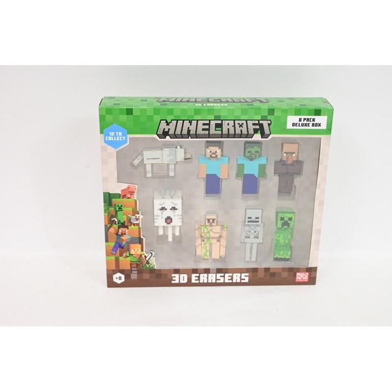 Thumbnail - Inno3D Minecraft 3d Erasers - 8 Pack Deluxe Box Ver.A