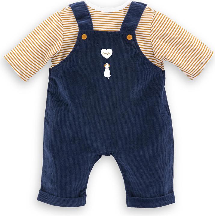 Corolle T-Shirt und marineblauer Overall für Babypuppe, 42 cm