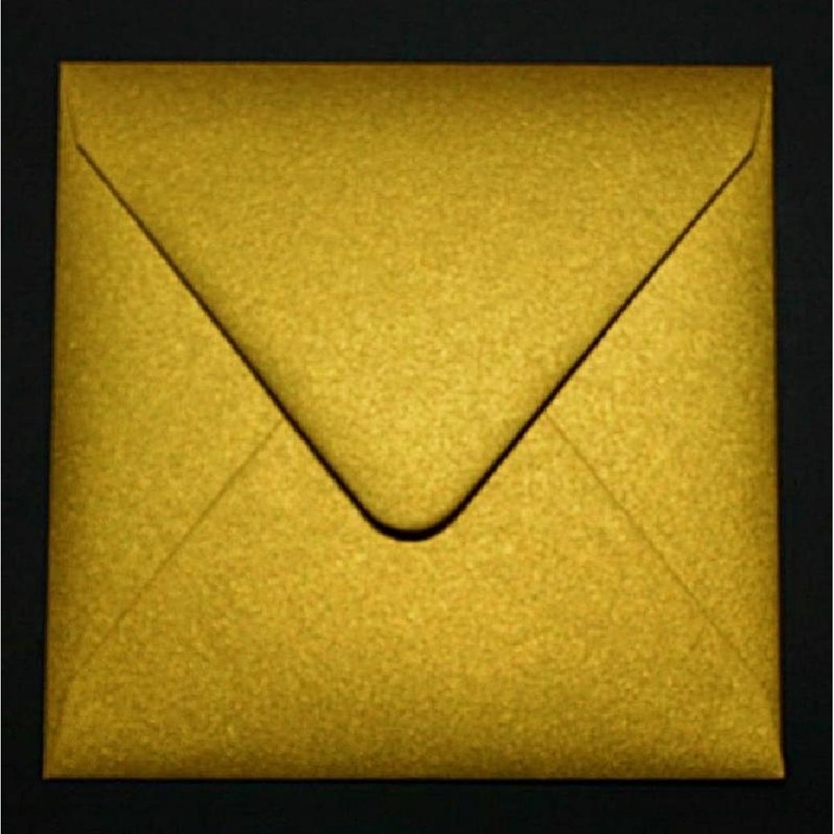 Thumbnail - Blanke, Briefumschlag, Briefumschläge 140x140mm 120g/qm gummiert VE=100 Stück glamour gold (100 x)